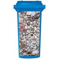 Collection Of Shells & Pebbles Wheelie Bin Sticker Panel